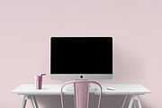 pink background & mockup bundle, a Texture Graphic by PinkJellyfish (Thumbnail 10 of 11)