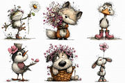 Whimsical Spring Clipart Collection, an Illustration by Libby Wishes (Thumbnail 3 of 6)