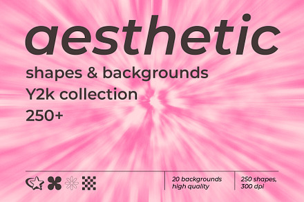 Y2k Aesthetic backgrounds and shapes, a Background Graphic by AnnArt