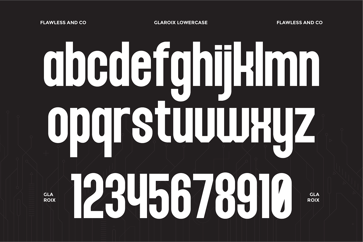 Glaroix - Modern Condensed Sans Font, a Sans Serif Font by Flawless And Co (Photo 8 of 10)