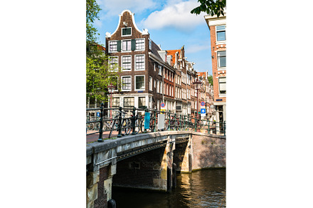 Typical architecture of Amsterdam in, an Architecture Photo by Leonid Andronov