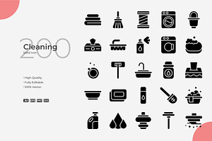 Cleaning Solid Icons, a Solid Icon by Bloodline