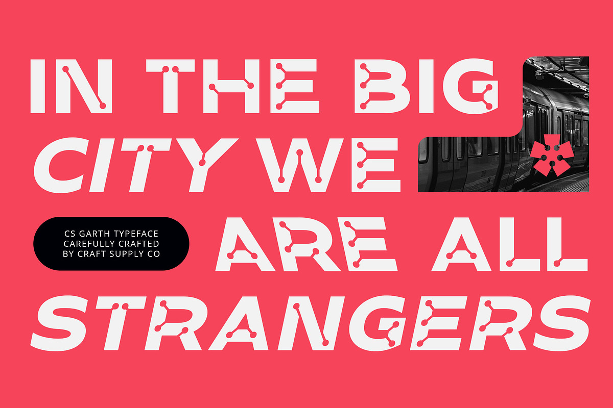 CS Garth – Inktrap Font, a Sans Serif Font by Craft Supply Co. (Photo 4 of 8)
