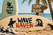 Surf Crasher is a rough bold font, a Handwritten Font by cocodesign (Thumbnail 5 of 7)