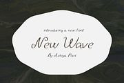 New Wave Vintage Cursive Script Font, a Script Font by Ashiya Pixel (Thumbnail 9 of 9)