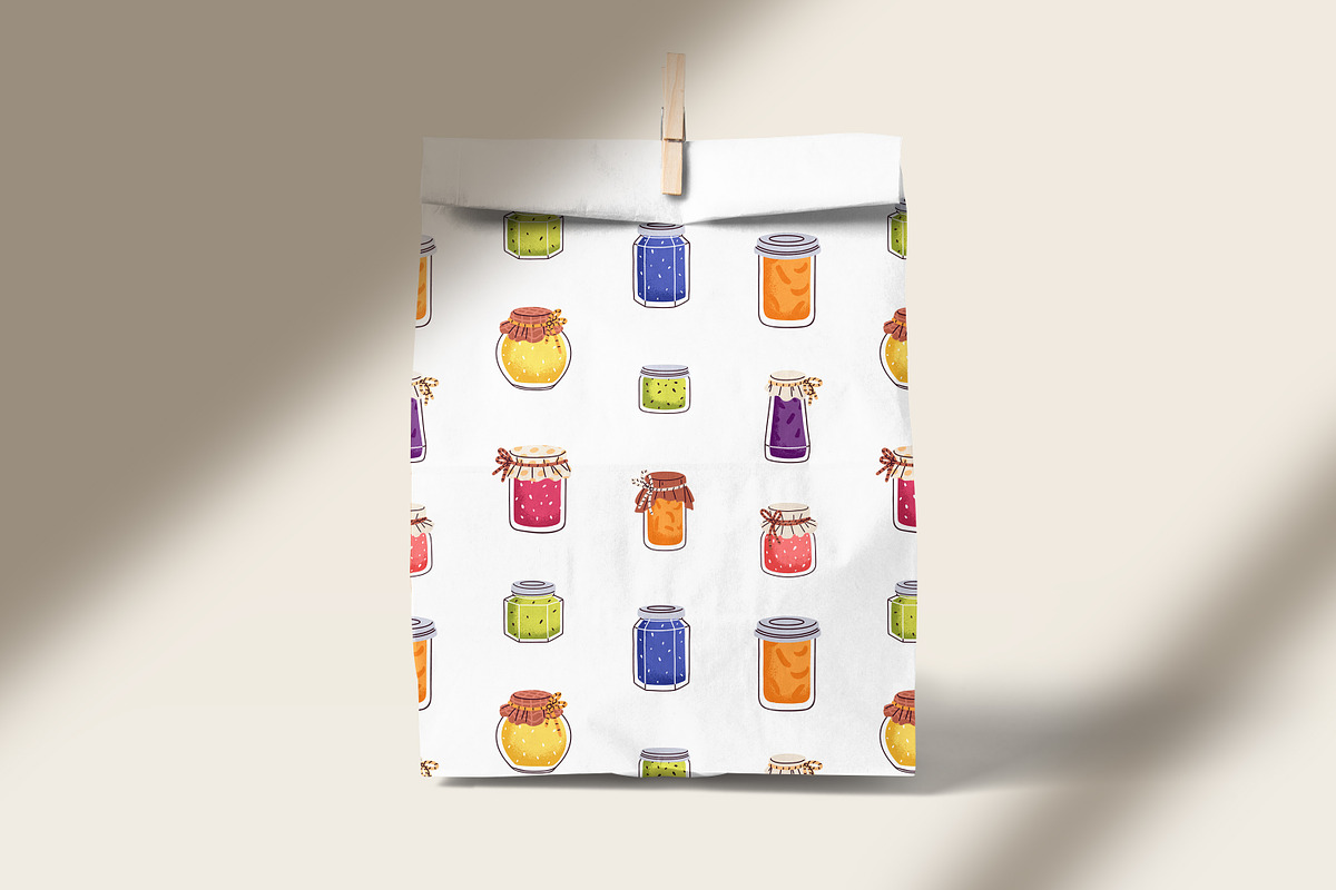 Sweet jam in jars, seamless patterns, a Pattern Graphic by Good Studio (Photo 8 of 9)