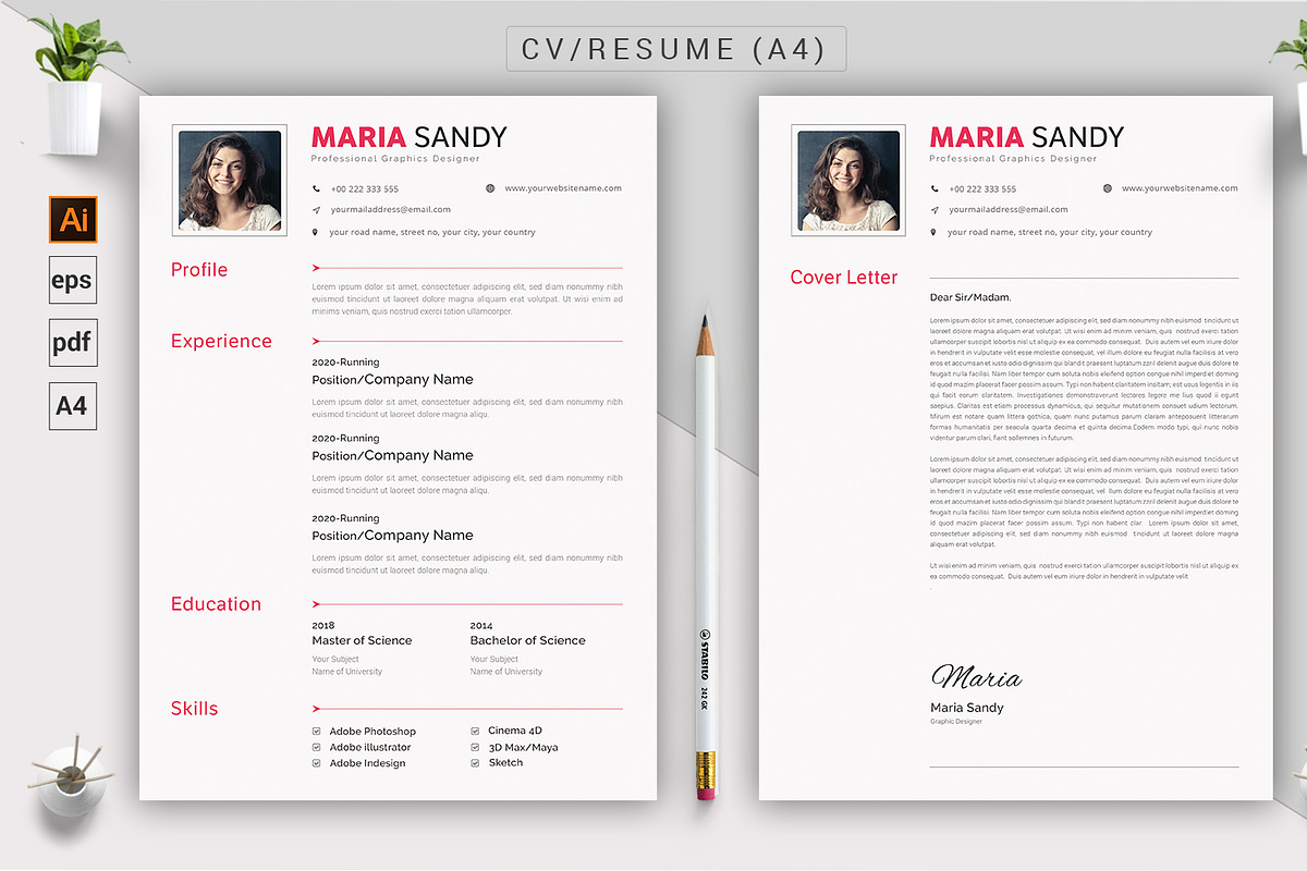 CV / Resume Template, a Resume Template by ARP Creation (Photo 4 of 9)