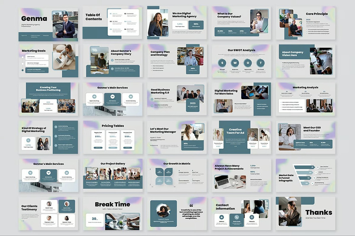 Digital Marketing Agency Keynote, a Presentation Template by Fit-tee (Photo 2 of 10)