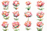 Whimsical Tulip Clipart, an Illustration by Designworld (Thumbnail 3 of 7)
