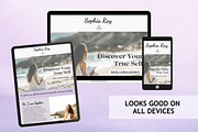 Spiritual Coach Website Template, a Landing Page Template by Mindful Digital Co. (Thumbnail 2 of 9)