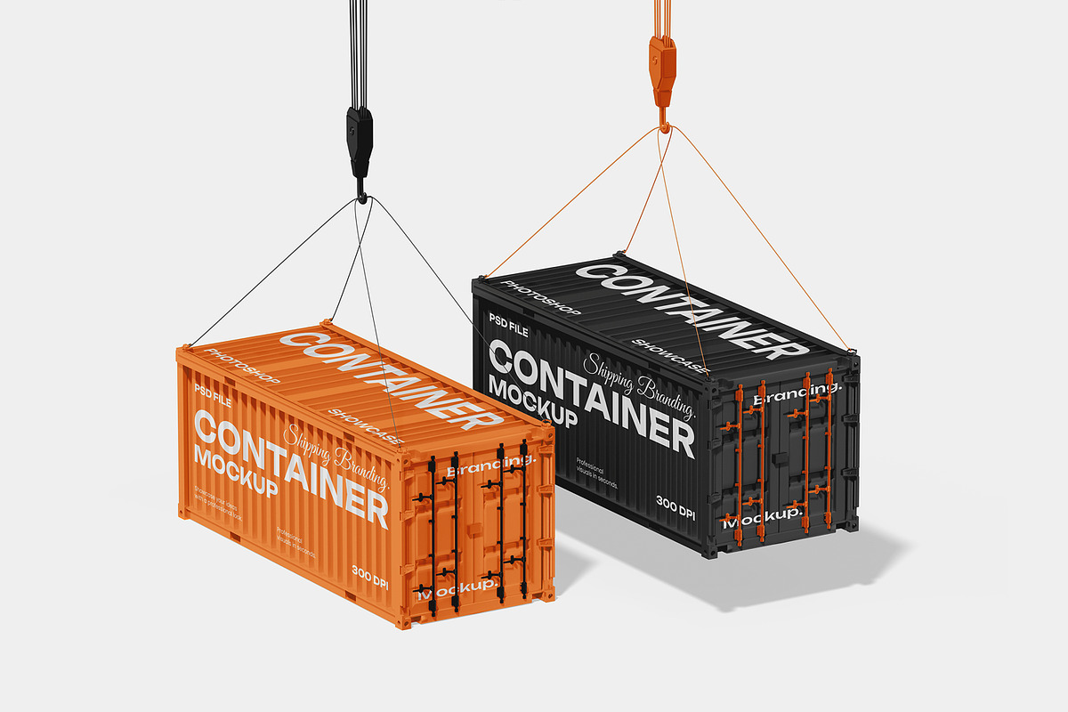 Shipping Container Mockup, a Packaging Mockup by Unerispace (Photo 2 of 4)
