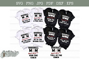 Baseball Mom Bundle | Funny baseball, a Graphic by Willow Paige Farms (Thumbnail 1 of 7)