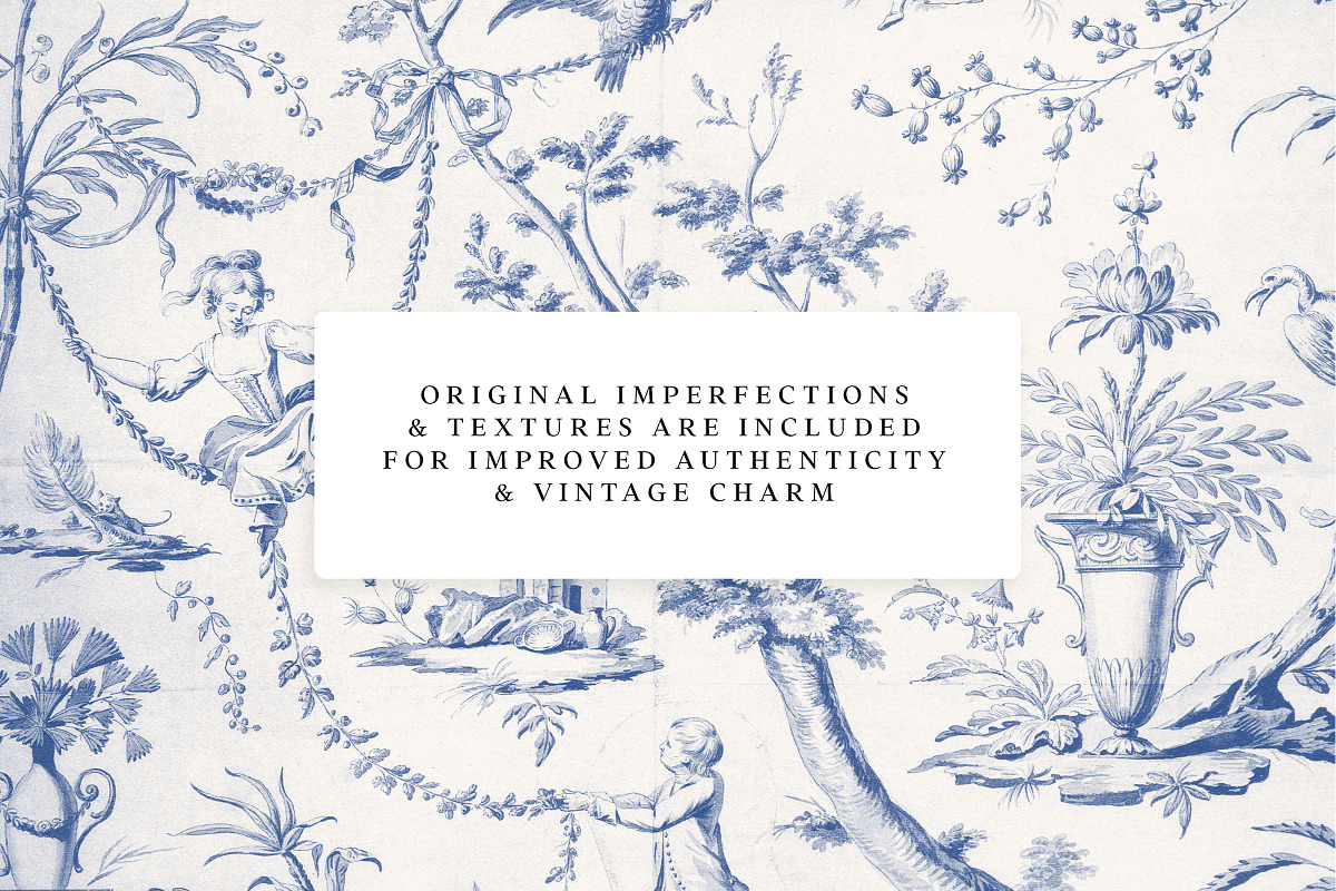Vintage Toile Victorian PNG Patterns, a Pattern Graphic by Century Library (Photo 4 of 11)