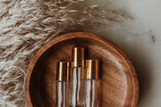 Glass Rollers and Pampas Flat Lay, a Health & Medical Photo by Wild Wander Collective (Thumbnail 1 of 2)