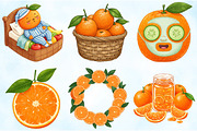 Watercolor Oranges Clipart, an Illustration by Craft Nest (Thumbnail 3 of 6)