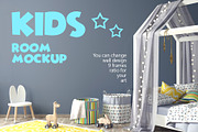 Kids room new mockup, a Household Mockup by Radmila (Thumbnail 1 of 5)