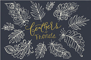 Feathers Clipart + Bonus Templates, an Object Graphic by The Pen and Brush (Thumbnail 6 of 6)