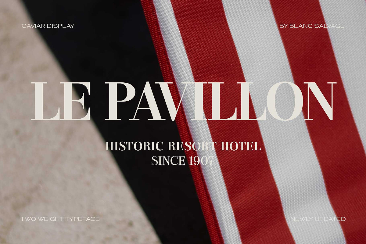Caviar Luxury Editorial Serif, a Serif Font by Blanc Salváge (Photo 4 of 9)