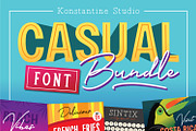 6in1 CASUAL Font Bundles, a Script Font by Konstantine Studio (Thumbnail 1 of 28)
