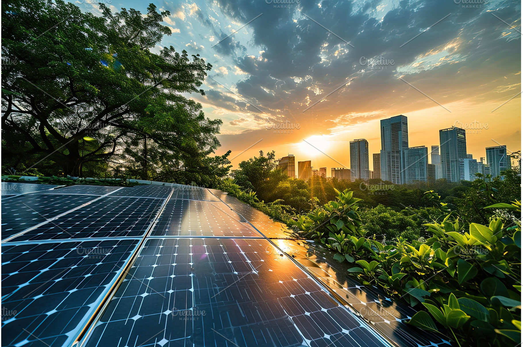 Solar panels Mitigating CO2, an Industrial Photo by Neirfy