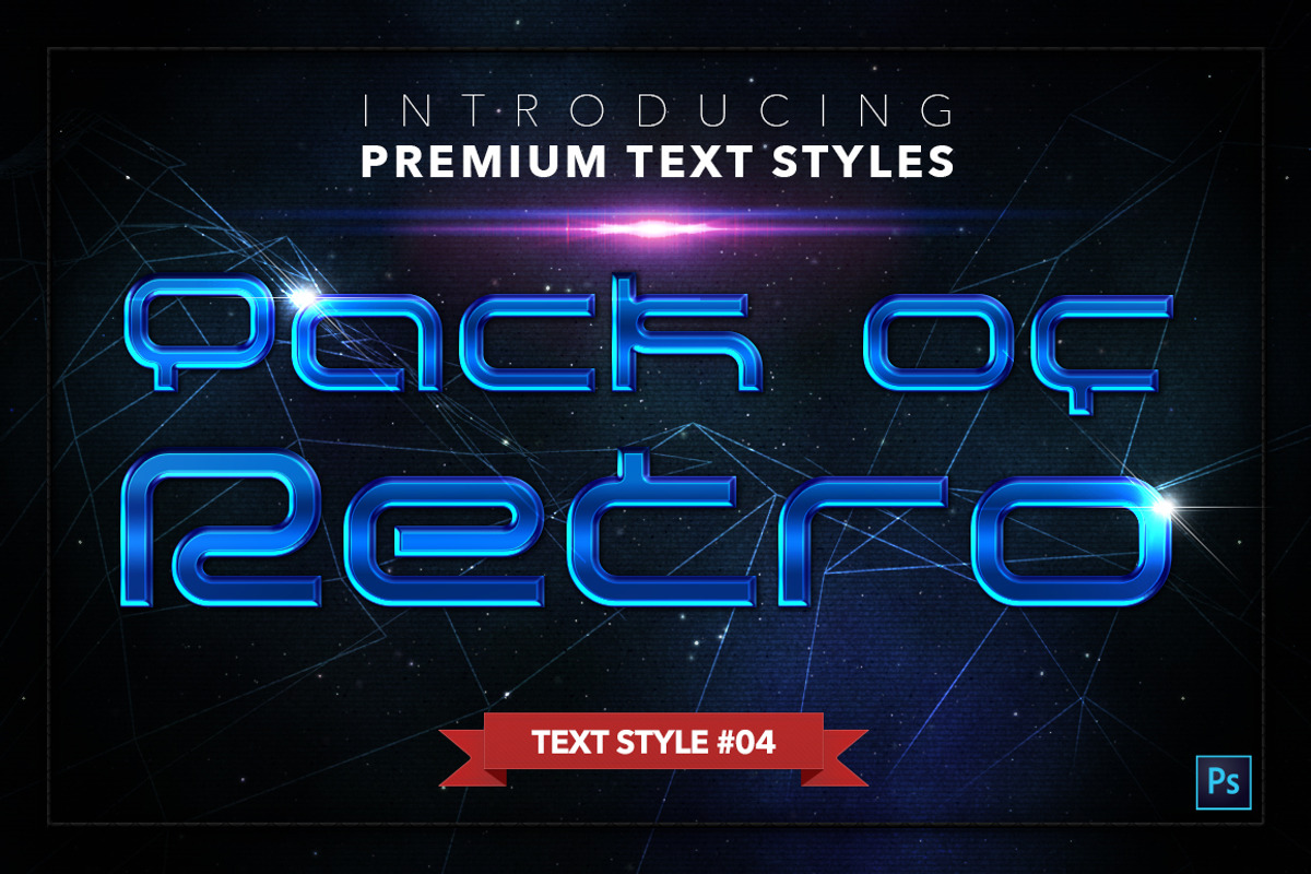 Retro #2 - 17 Text Styles, a Layer Style Add-On by Jonas Stensgaard (Photo 5 of 20)