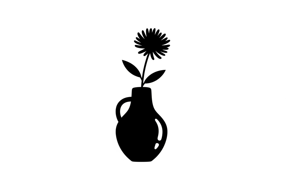 Flower Vase Silhouette Vector Bundle, an Illustration by Designs_River (Photo 43 of 51)
