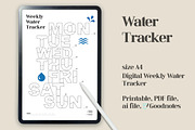 Weekly Warter Tracker, a Print Template by dott (Thumbnail 2 of 5)