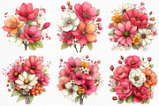 Whimsical Summer Flowers Clipart, an Illustration by Craft Nest (Thumbnail 3 of 12)