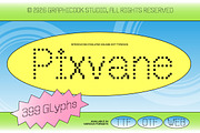 Pixvane, a Sans Serif Font by graphicook (Thumbnail 1 of 10)