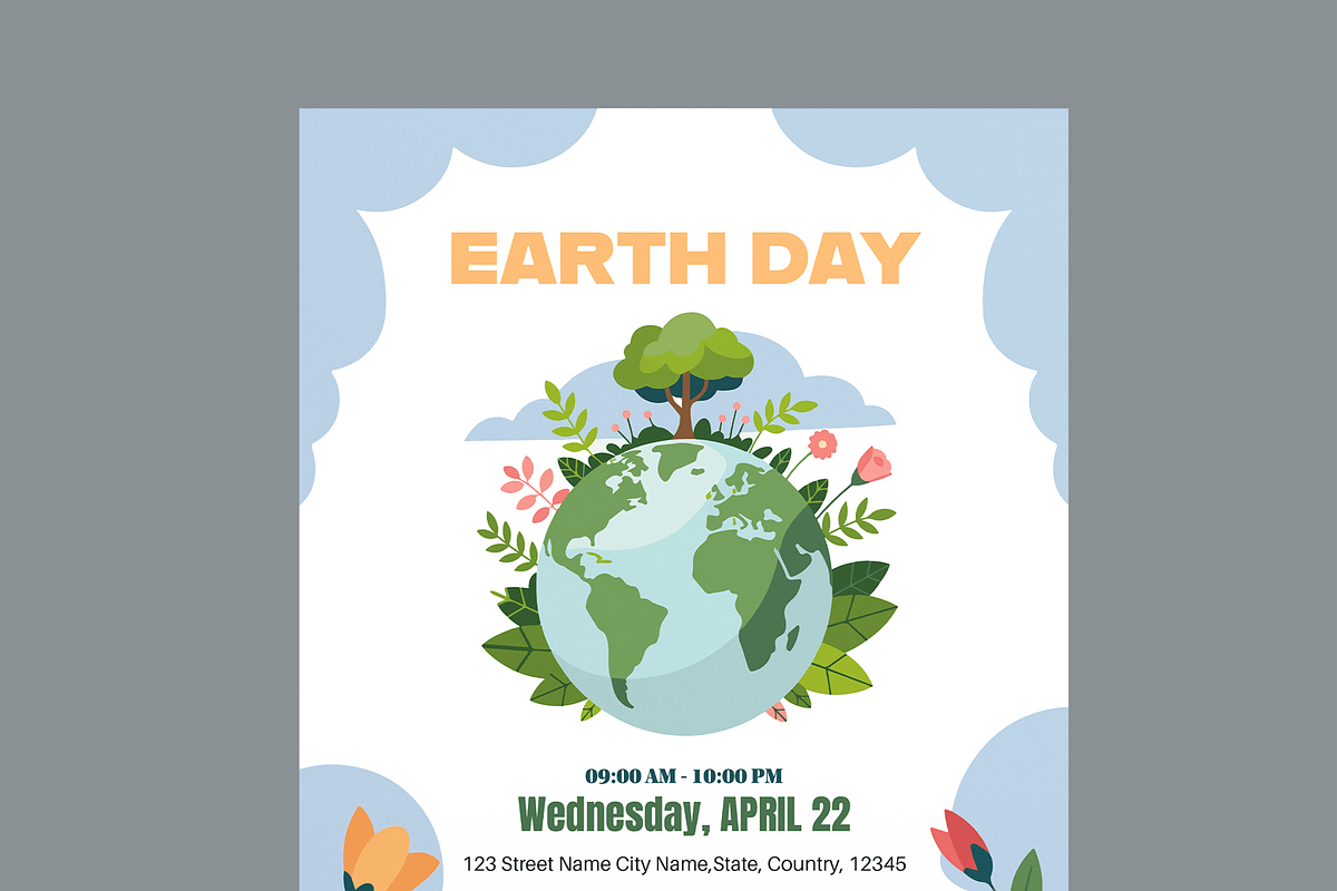 World Earth Day Flyer Template, a Flyer Template by MightyDesign (Photo 4 of 8)