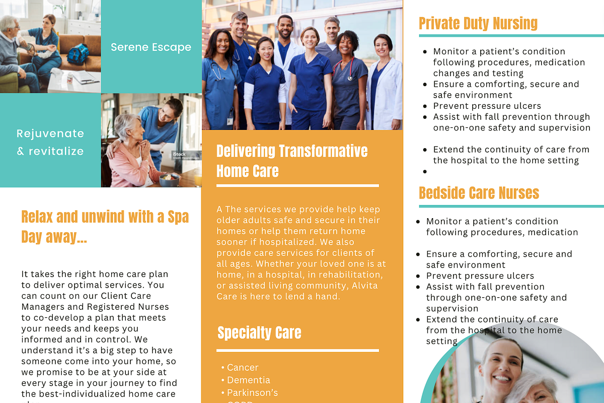 Home Care Service Trifold Brochure, a Brochure Template by AIW SOLUTIONS (Photo 3 of 4)