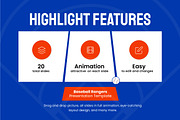 Baseball Rangers Google Slides, a Presentation Template by Loin Studio (Thumbnail 2 of 4)