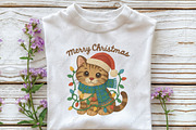 Crochet Christmas Kitten PNG, an Illustration by CraftArtStudio (Thumbnail 2 of 4)