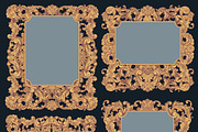 Collection vintage engraved frames., a Decorative Illustration by Vector Engraving (Thumbnail 3 of 31)