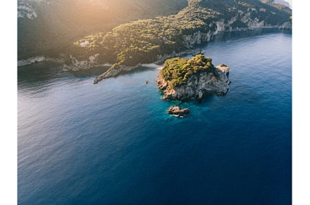Aerial view of Corfu island., a Nature Photo by Maksym Zaitsev