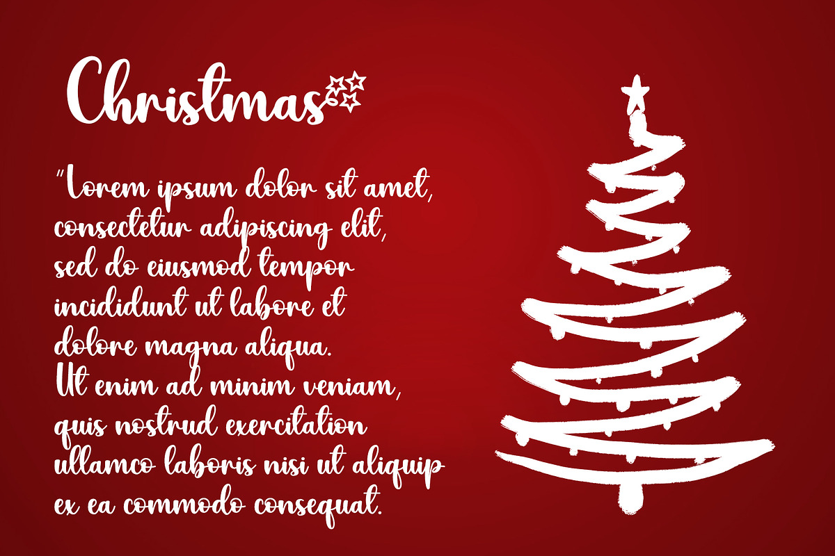 Christmas - Handwritten Script Font