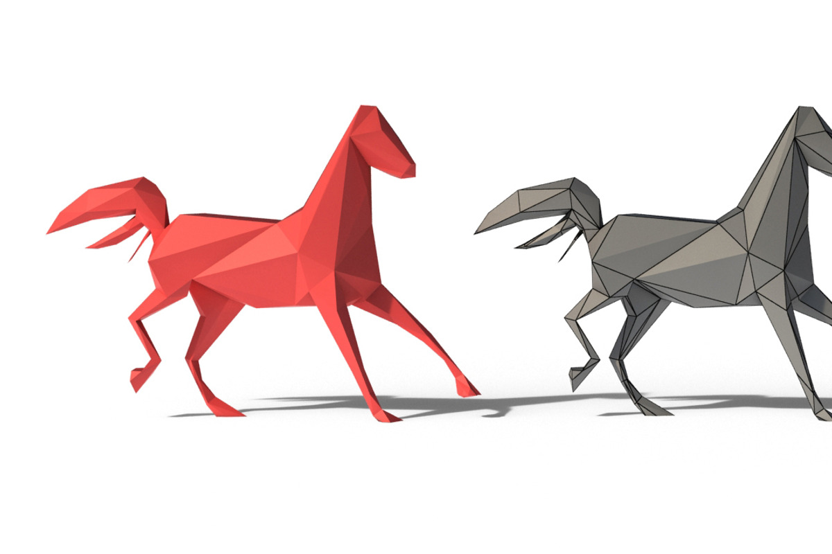 Low Poly Horses Pack, an Animal 3D Model by Tedi Permana (Photo 20 of 28)