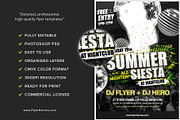Summer Siesta Flyer Template, a Flyer Template by FlyerHeroes (Thumbnail 2 of 4)