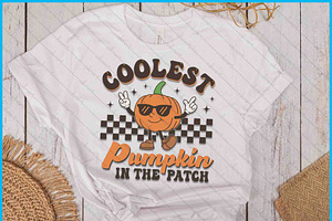 Groovy Coolest Pumpkin Halloween SVG