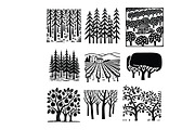24 svg doodle countriside and forest, a Background Graphic by SketchArtStudio (Thumbnail 4 of 4)