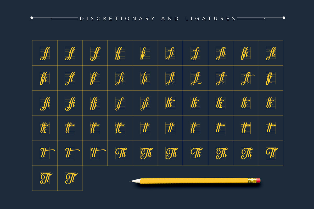Allema Script Font preview 8