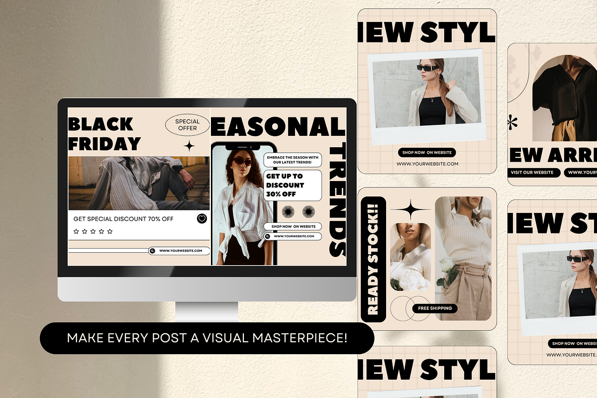 120 Fashion Instagram Template, a Social Media Template by Branding Victory STD (Photo 9 of 10)