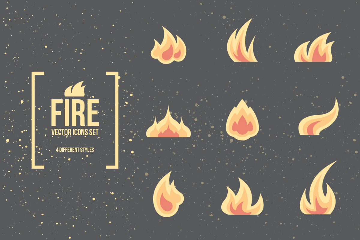 Fire and Flames. Vector Icons., an Icon by Elena Paletskaya (Photo 1 of 3)