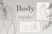 Body Positive Line Art Collection, a Healthcare Illustration by mejorana (Thumbnail 1 of 10)