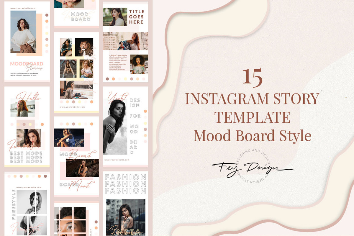 15 Moodboard - Instagram Story, a Social Media Template by feydesign (Photo 1 of 3)