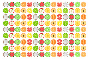 Round fruit pattern