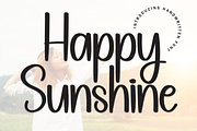 Happy Sunshine | Script Font, a Script Font by Scratchones (Thumbnail 1 of 8)
