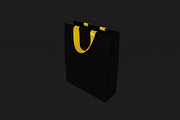 Gold & Black Bag Mockup, a Packaging Mockup by Qaleb Studio (Thumbnail 2 of 2)