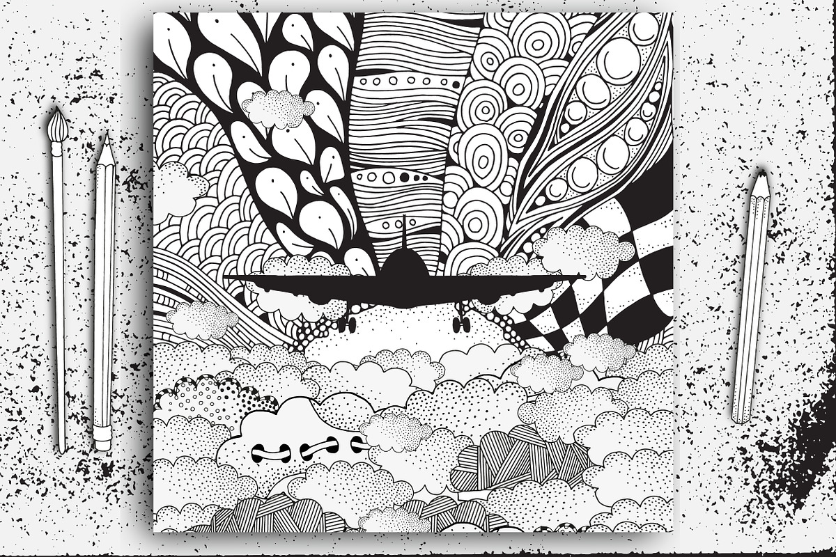 Black and white landscapes, a Texture Illustration by ImHope (Photo 15 of 15)