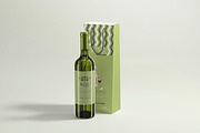 White Wine with Bag Mockups, a Product Mockup by pmvch (Thumbnail 6 of 8)